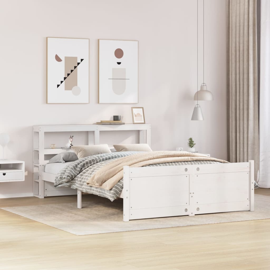 Giroletto con Testiera senza Materasso Bianco 120x200 cm | homemem39