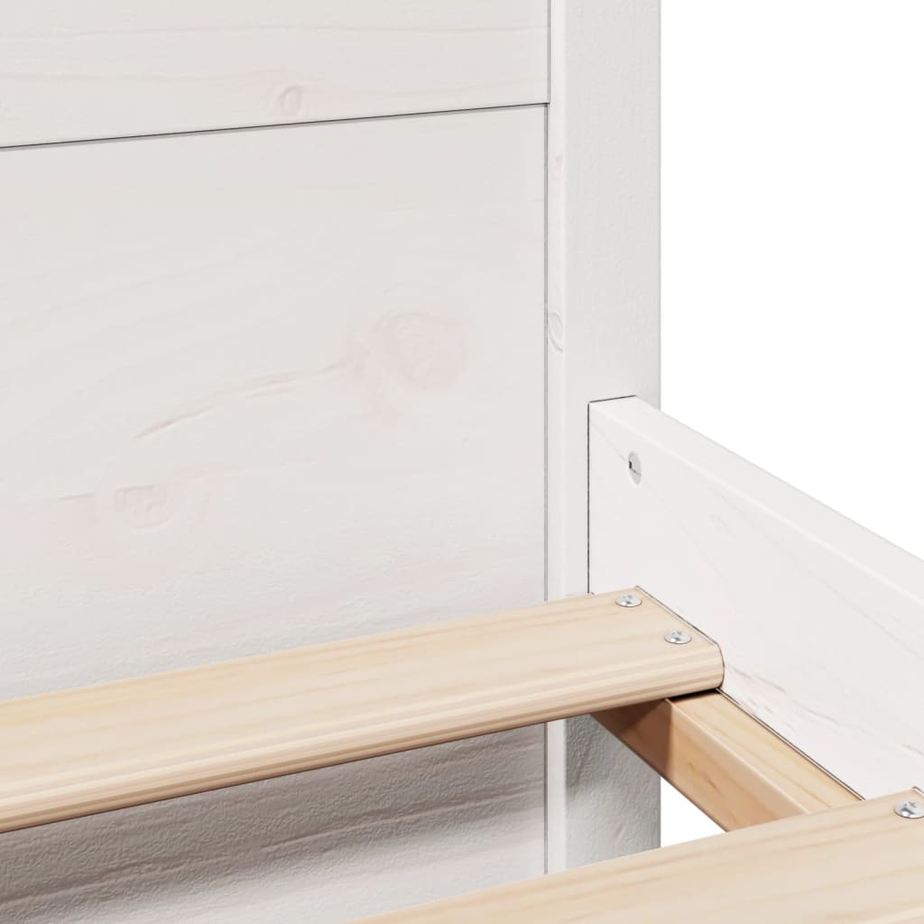 Giroletto con Testiera senza Materasso Bianco 140x200 cm - homemem39