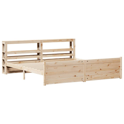 Giroletto con Testiera 180x200 cm Massello Pino - homemem39