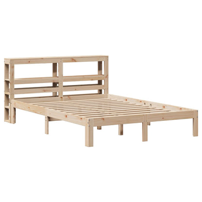 Giroletto con Testiera 140x190 cm in Legno Massello di Pino | homemem39
