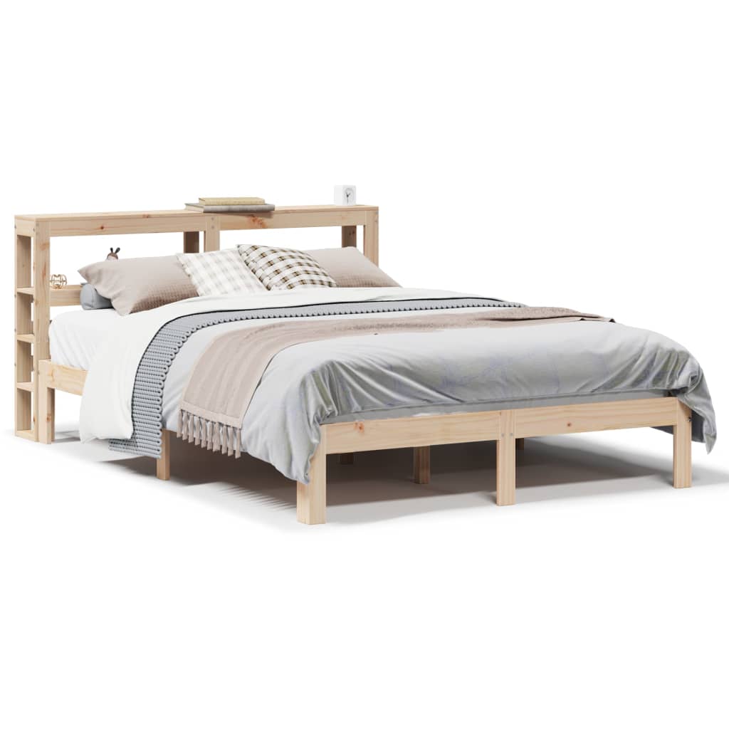 Giroletto con Testiera 140x200 cm in Legno Massello di Pino | homemem39