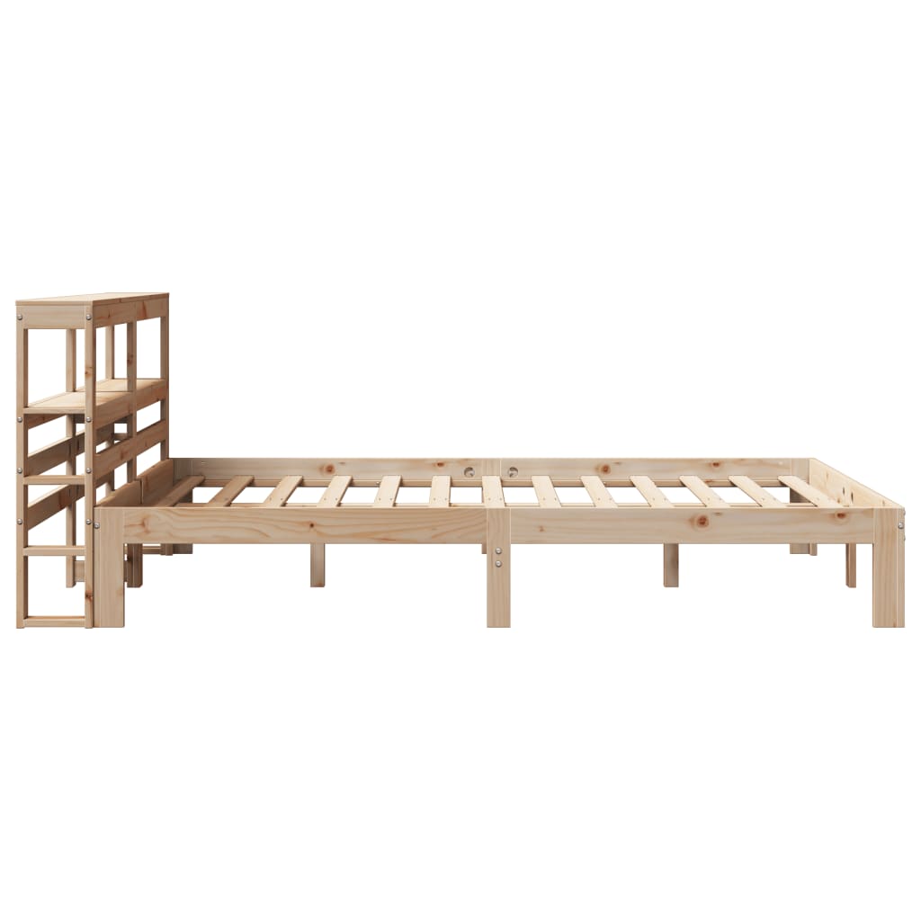 Giroletto con Testiera 140x200 cm in Legno Massello di Pino | homemem39