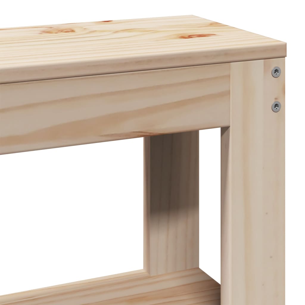 Giroletto con Testiera 140x200 cm in Legno Massello di Pino | homemem39