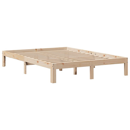 Giroletto con Testiera 160x200 cm in Legno Massello di Pino | homemem39