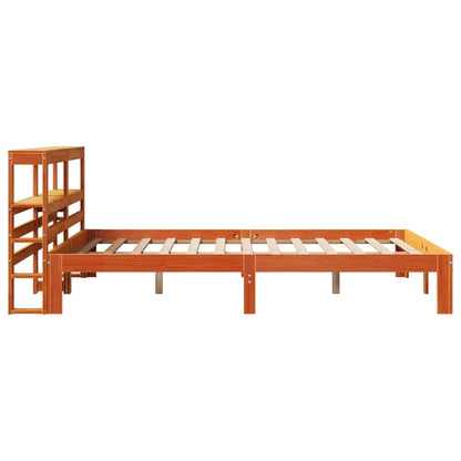 Letto senza Materasso Marrone Cera 120x200 cm in Legno di Pino