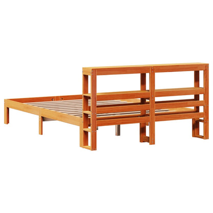 Letto senza Materasso Marrone Cera 120x200 cm in Legno di Pino