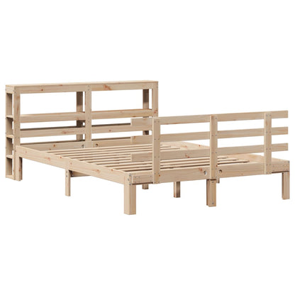 Giroletto con Testiera 160x200 cm in Legno Massello di Pino | homemem39