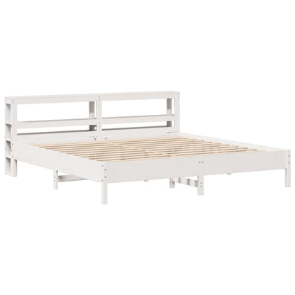 Letto senza Materasso Bianco 180x200 cm Legno Massello di Pino - homemem39