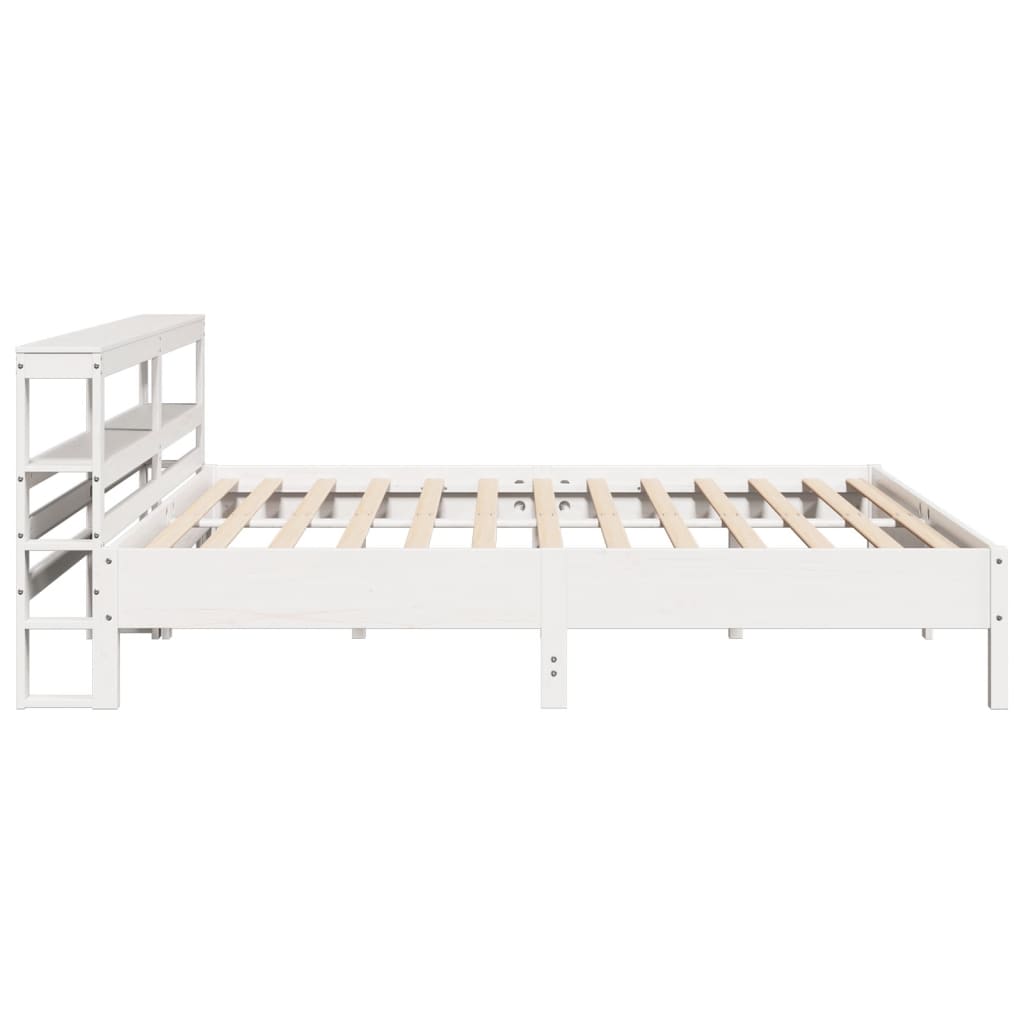 Letto senza Materasso Bianco 180x200 cm Legno Massello di Pino - homemem39