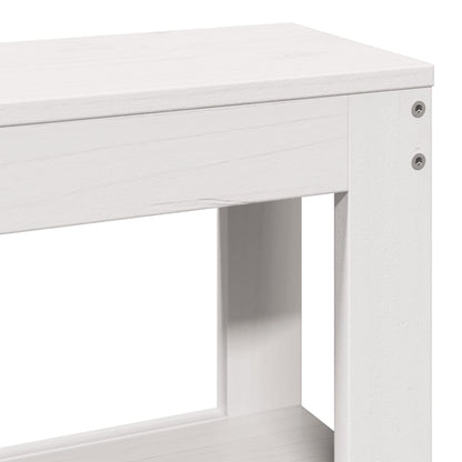 Letto senza Materasso Bianco 160x200 cm Legno Massello di Pino | homemem39