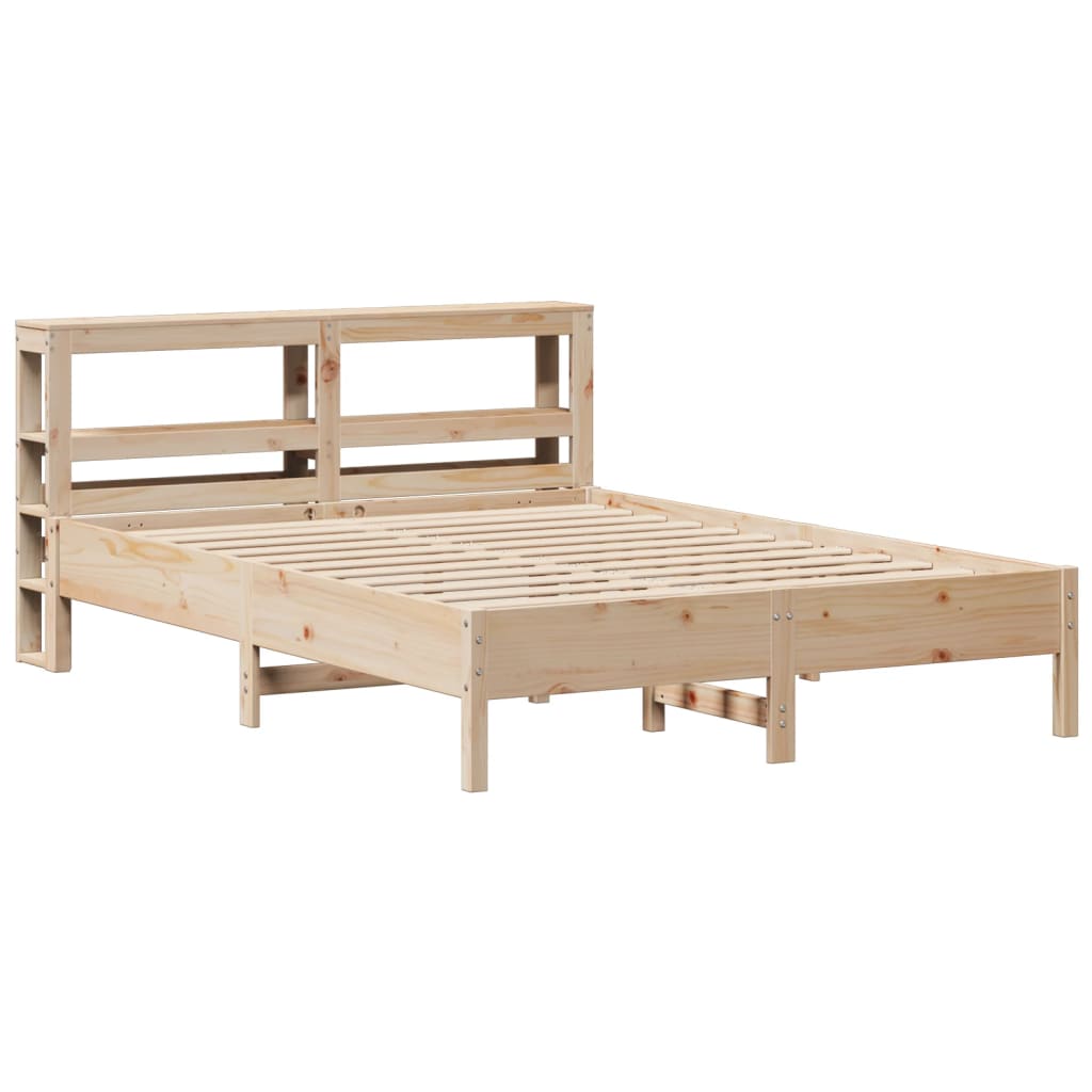 Letto senza Materasso 150x200 cm in Legno Massello di Pino - homemem39
