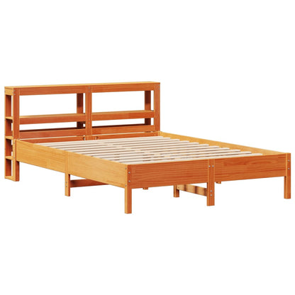 Letto senza Materasso Marrone Cera 150x200 cm in Legno di Pino - homemem39