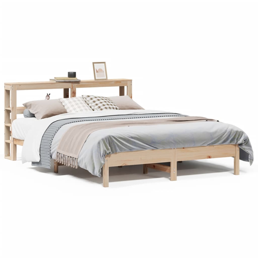 Letto senza Materasso 140x200 cm in Legno Massello di Pino | homemem39