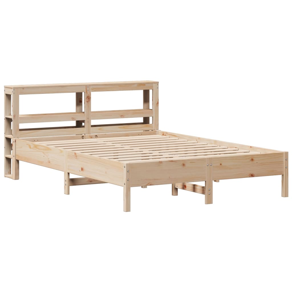 Letto senza Materasso 140x200 cm in Legno Massello di Pino | homemem39