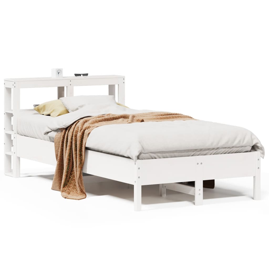 Letto senza Materasso Bianco 90x200 cm Legno Massello di Pino - homemem39