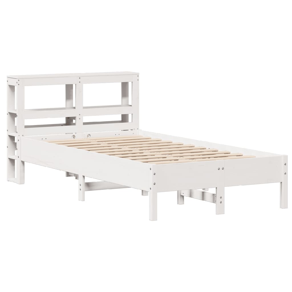Letto senza Materasso Bianco 90x200 cm Legno Massello di Pino - homemem39