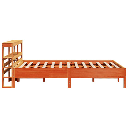 Letto senza Materasso Marrone Cera 135x190 cm in Legno di Pino | homemem39