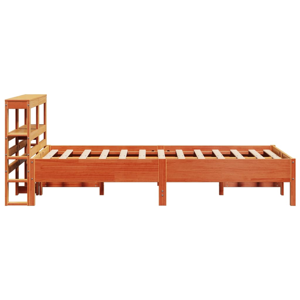 Letto senza Materasso Marrone Cera 120x190 cm in Legno di Pino