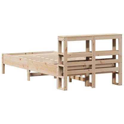 Letto senza Materasso 75x190 cm in Legno Massello Pino | homemem39