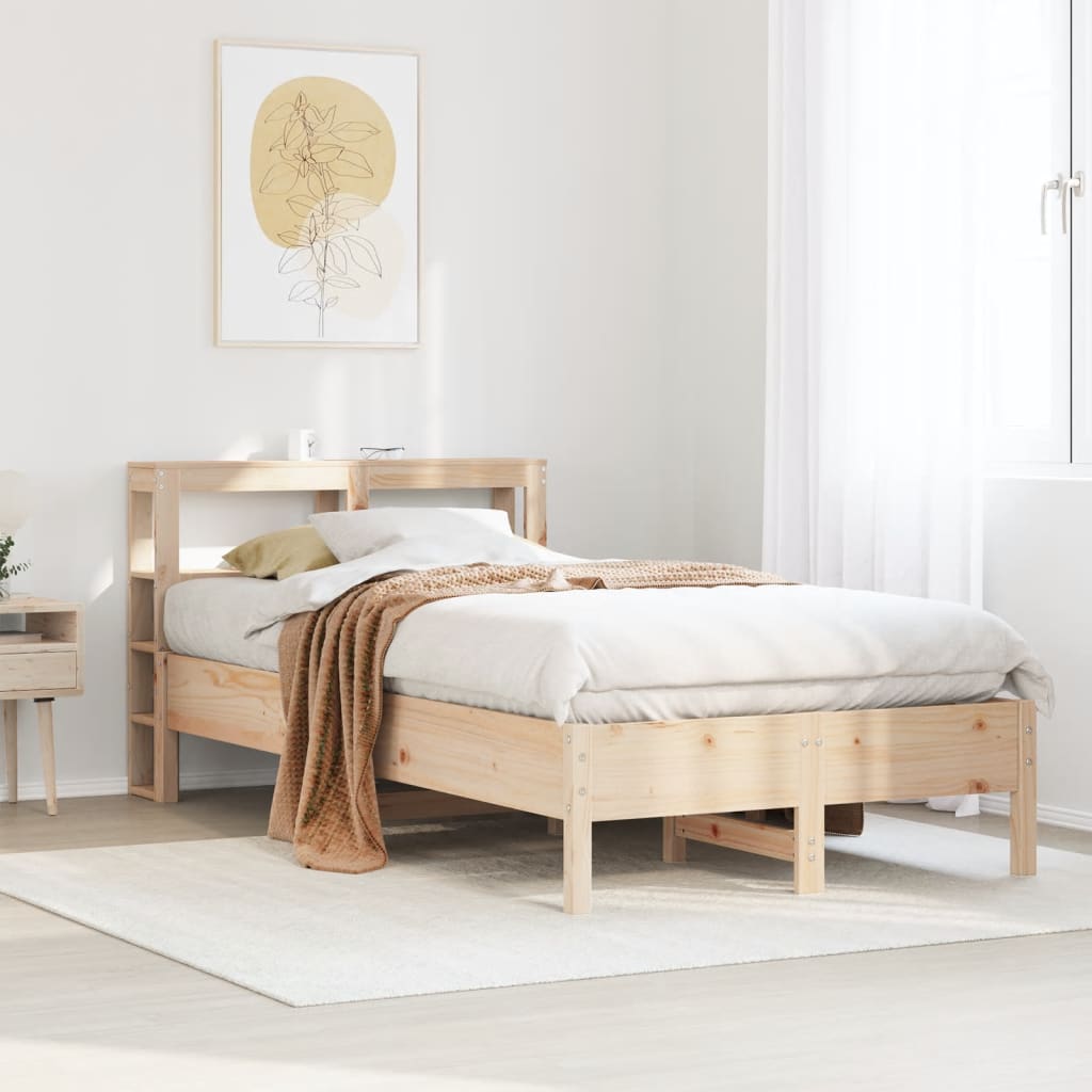 Letto senza Materasso 75x190 cm in Legno Massello Pino | homemem39
