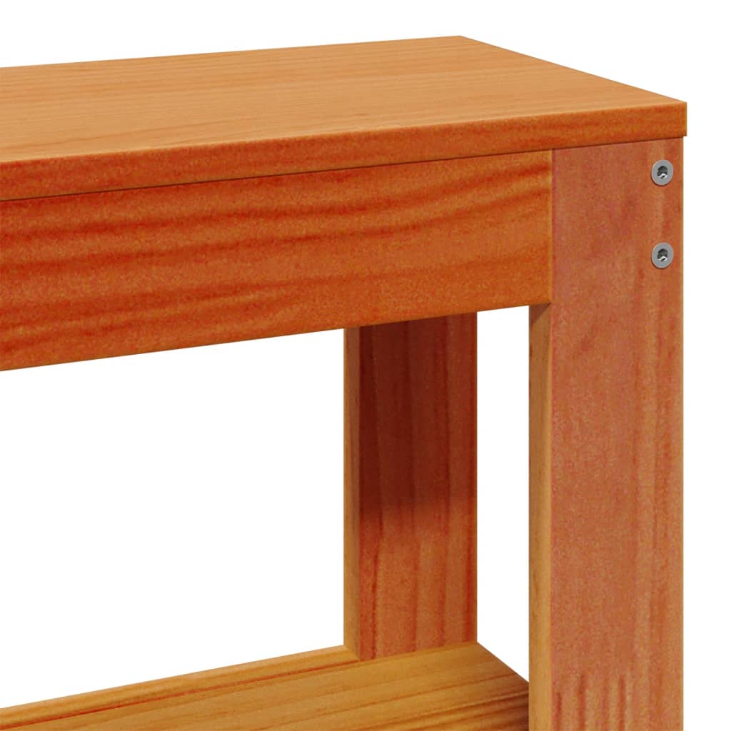 Letto senza Materasso Marrone Cera 75x190 cm in Legno di Pino | homemem39