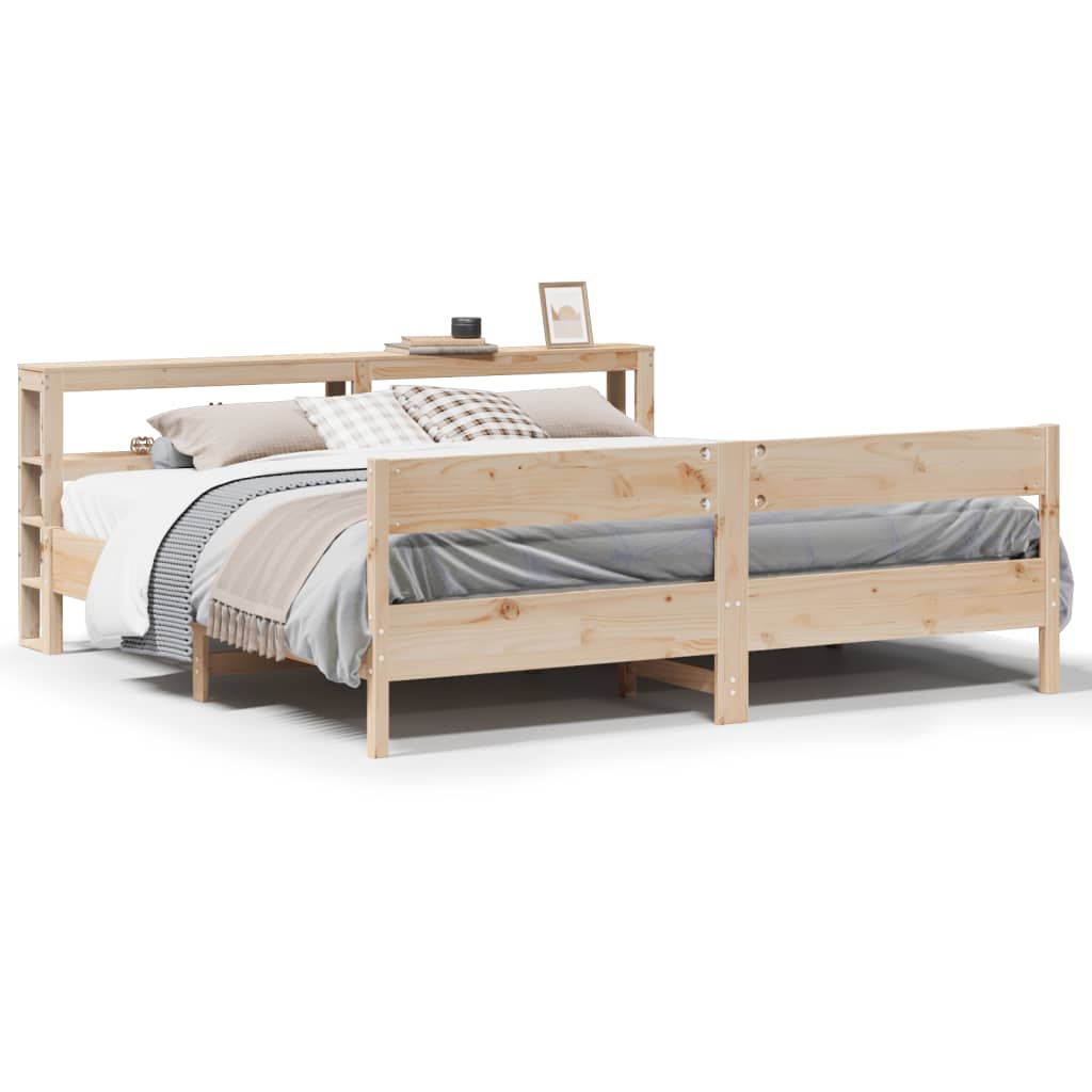 Letto senza Materasso 180x200 cm in Legno Massello di Pino | homemem39