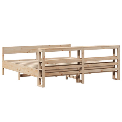 Letto senza Materasso 180x200 cm in Legno Massello di Pino | homemem39
