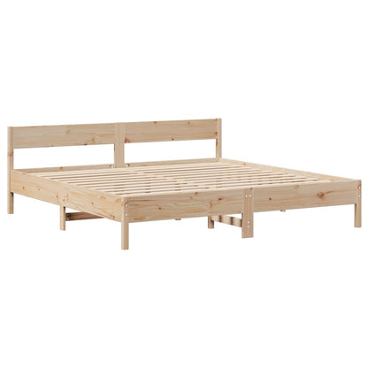 Letto senza Materasso 180x200 cm in Legno Massello di Pino | homemem39