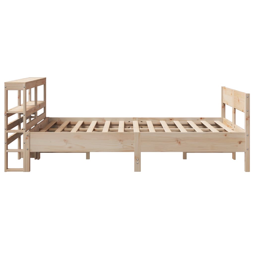 Letto senza Materasso 140x200 cm in Legno Massello di Pino | homemem39