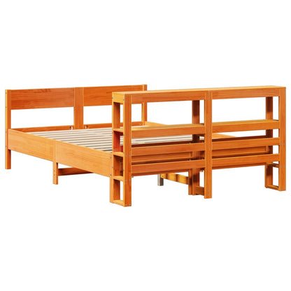 Giroletto senza Materasso Marrone Cera 140x200cm Massello Pino | homemem39