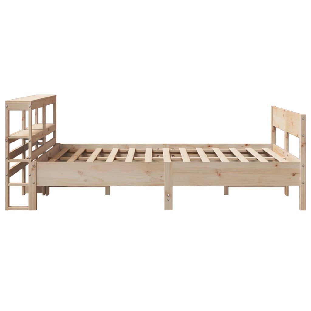 Letto senza Materasso 120x200 cm in Legno Massello di Pino - homemem39