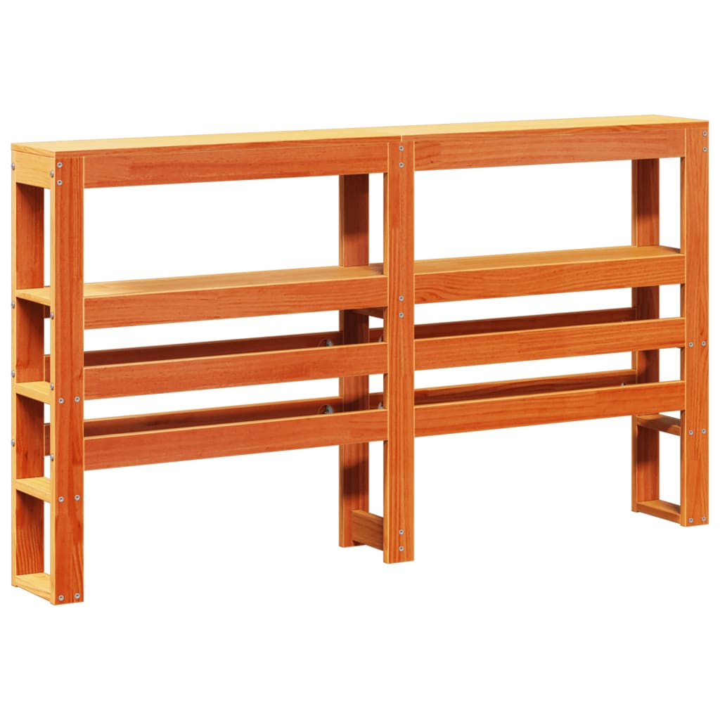 Letto senza Materasso Marrone Cera 135x190 cm in Legno di Pino | homemem39