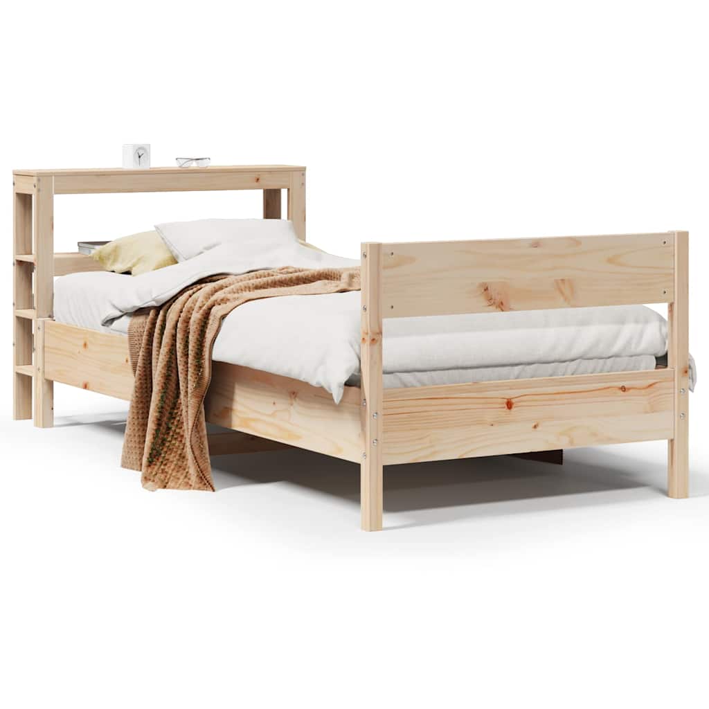 Letto senza Materasso 75x190 cm in Legno Massello Pino | homemem39