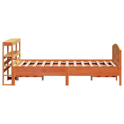 Letto senza Materasso Marrone Cera 160x200 cm in Legno di Pino - homemem39