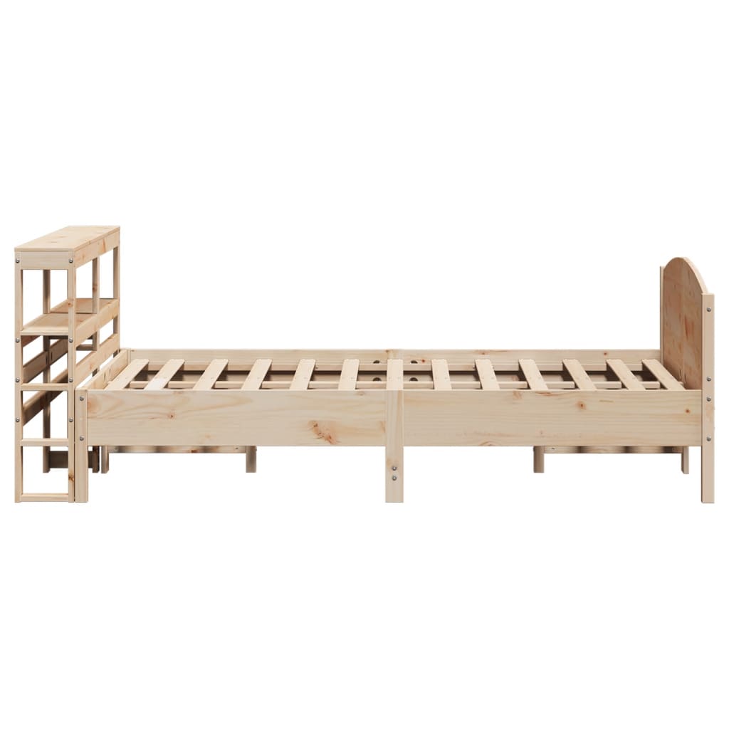 Letto senza Materasso 150x200 cm in Legno Massello di Pino - homemem39