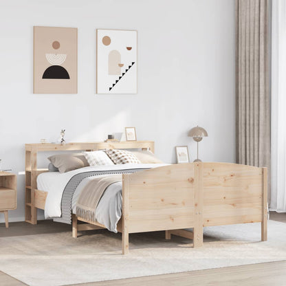 Letto senza Materasso 140x200 cm in Legno Massello di Pino | homemem39