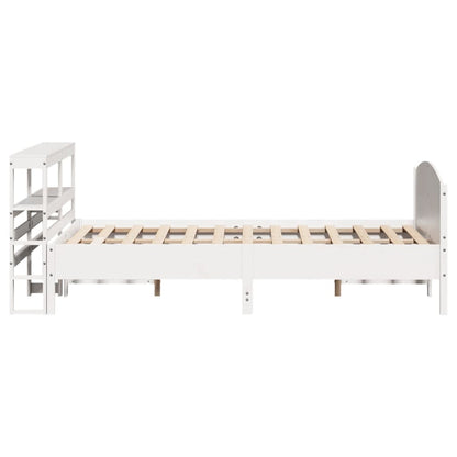 Letto senza Materasso Bianco 120x200 cm Legno Massello di Pino - homemem39