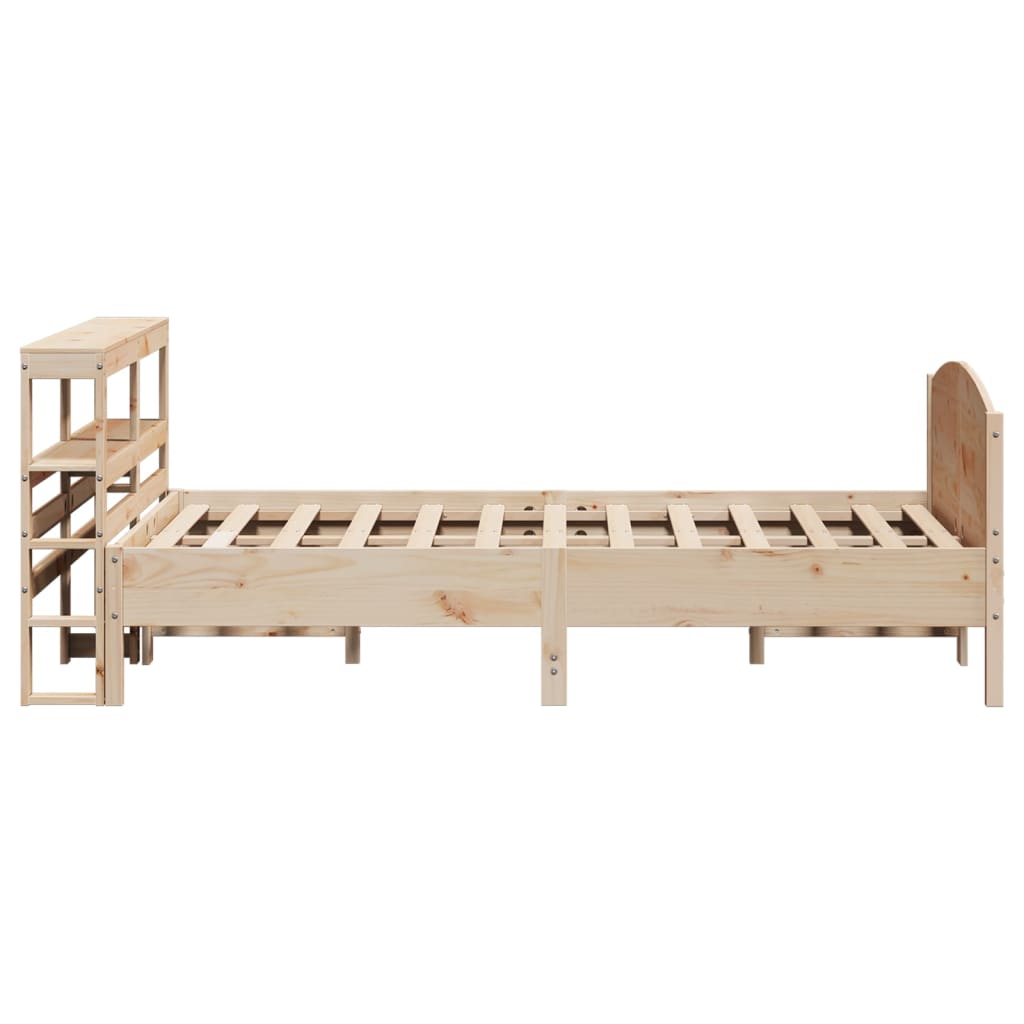 Letto senza Materasso 140x190 cm in Legno Massello di Pino | homemem39