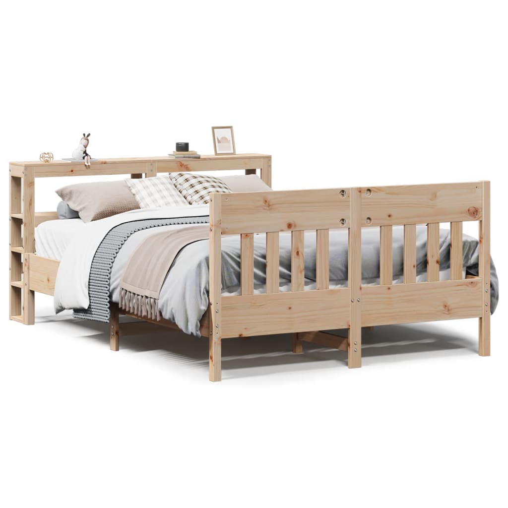 Letto senza Materasso 160x200 cm in Legno Massello di Pino - homemem39