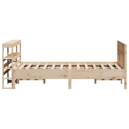 Letto senza Materasso 160x200 cm in Legno Massello di Pino - homemem39