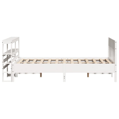 Letto senza Materasso Bianco 140x200 cm Legno Massello di Pino - homemem39