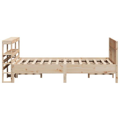 Letto senza Materasso 120x200 cm in Legno Massello di Pino - homemem39