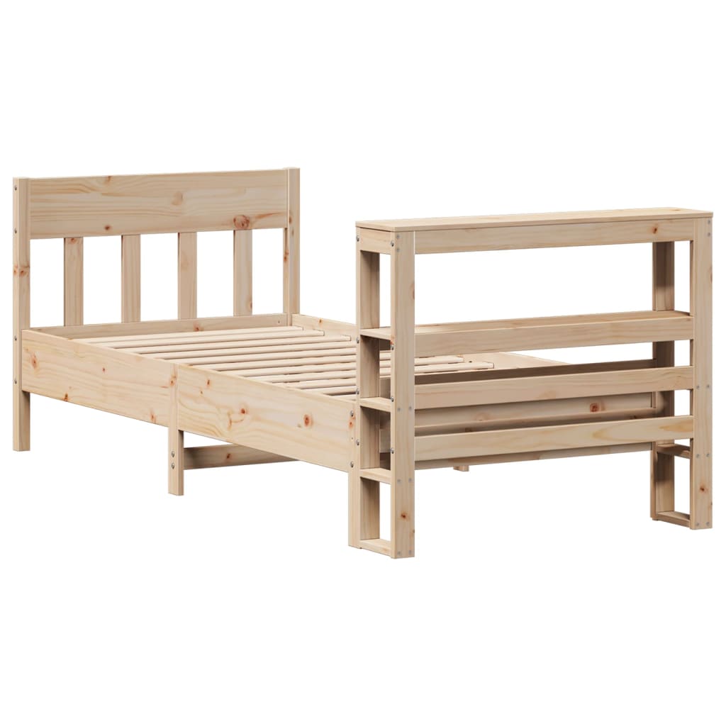 Letto senza Materasso 90x200 cm in Legno Massello di Pino | homemem39