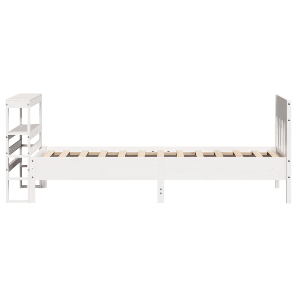 Letto senza Materasso Bianco 90x200 cm Legno Massello di Pino - homemem39