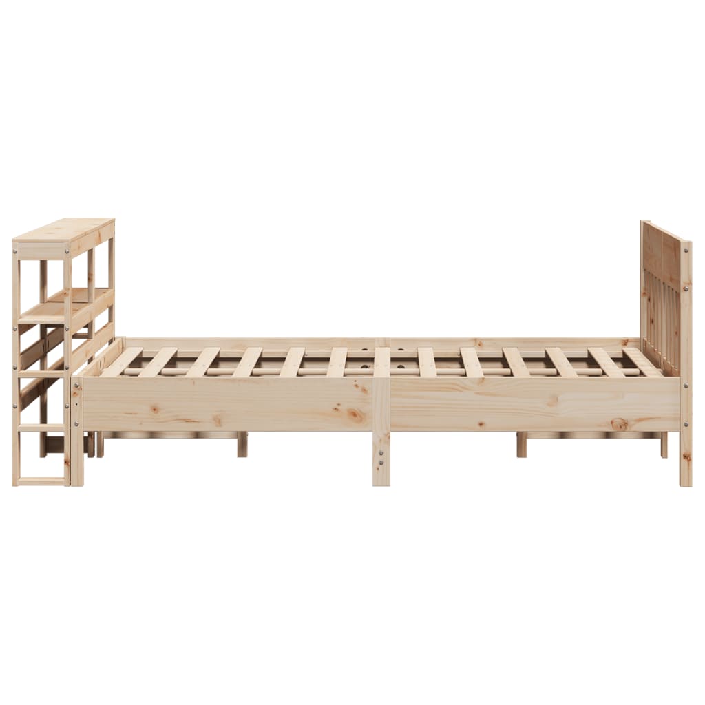 Letto senza Materasso 140x190 cm in Legno Massello di Pino | homemem39