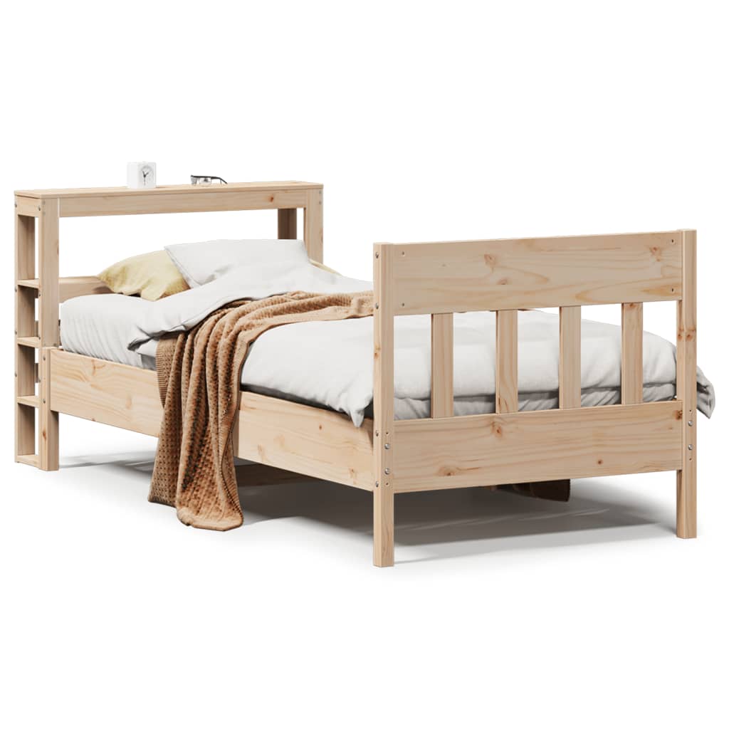 Letto senza Materasso 90x190 cm in Legno Massello di Pino | homemem39