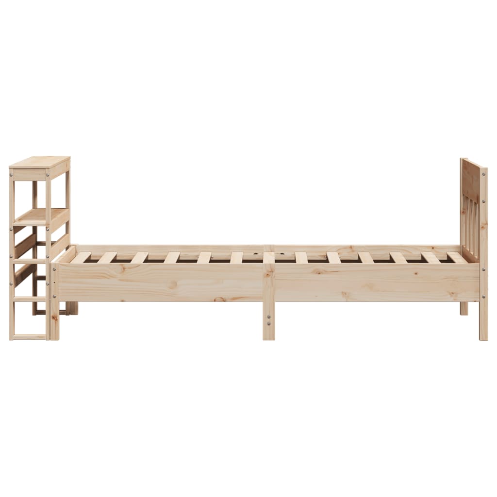 Letto senza Materasso 90x190 cm in Legno Massello di Pino | homemem39