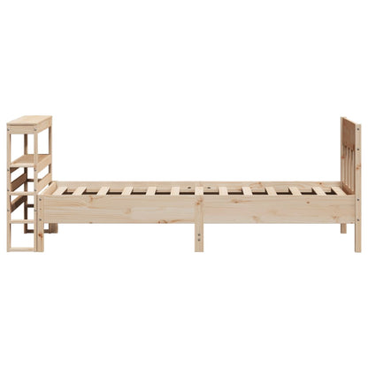 Letto senza Materasso 90x190 cm in Legno Massello di Pino | homemem39