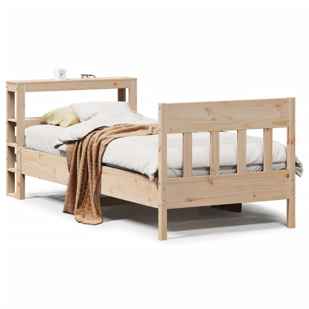 Letto senza Materasso 75x190 cm in Legno Massello Pino - homemem39