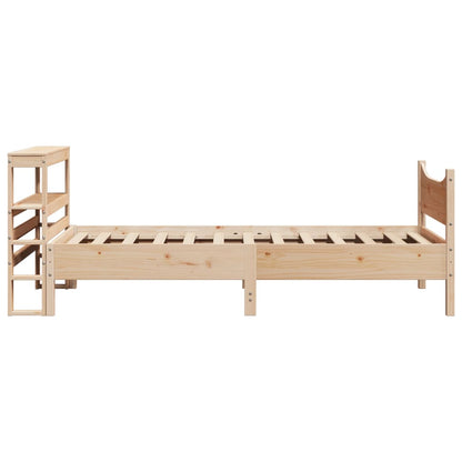 Giroletto con Testiera 75x190 cm in Legno Massello di Pino | homemem39